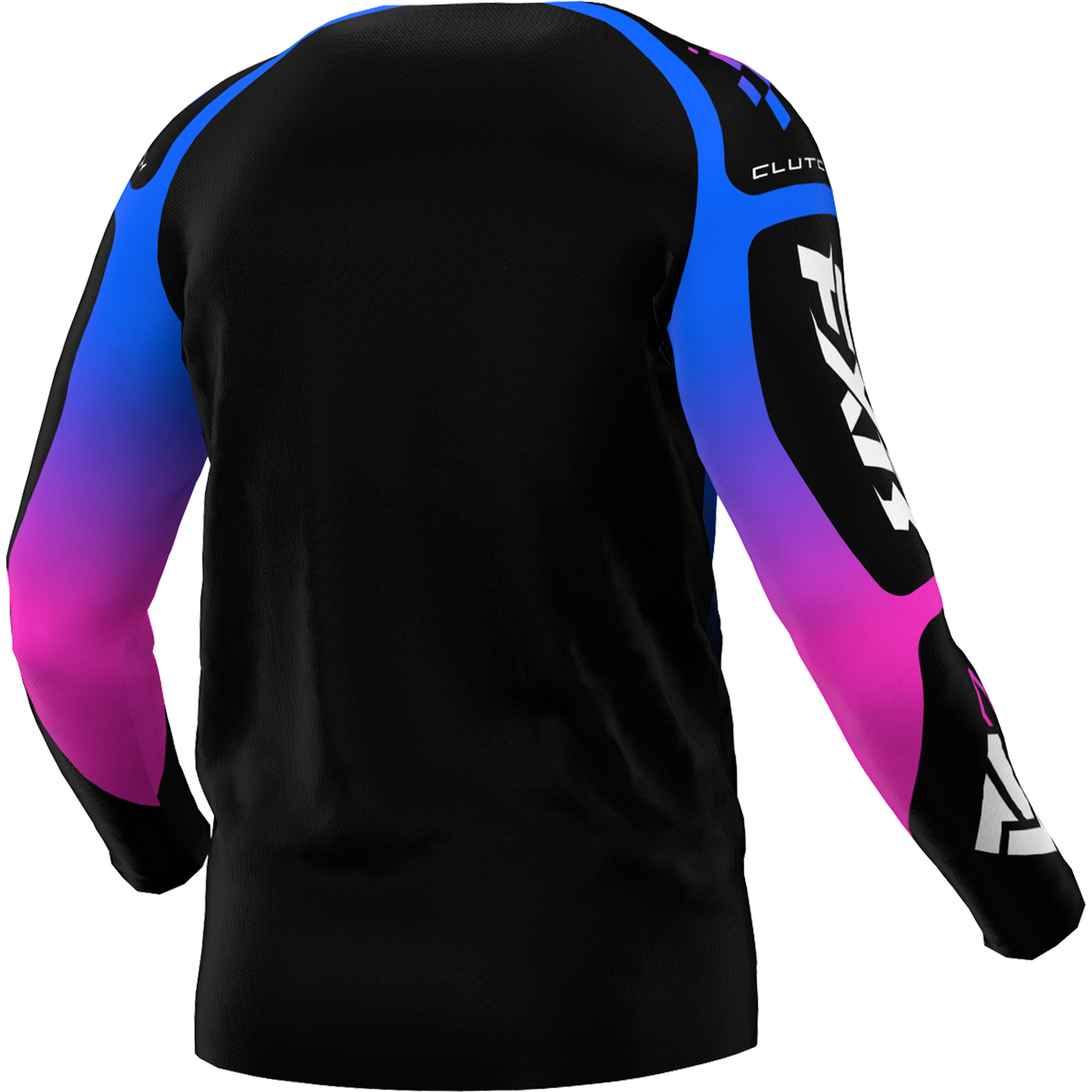 JERSEY FXR YOUTH CLUTCH BLACK/BLUE/PINK