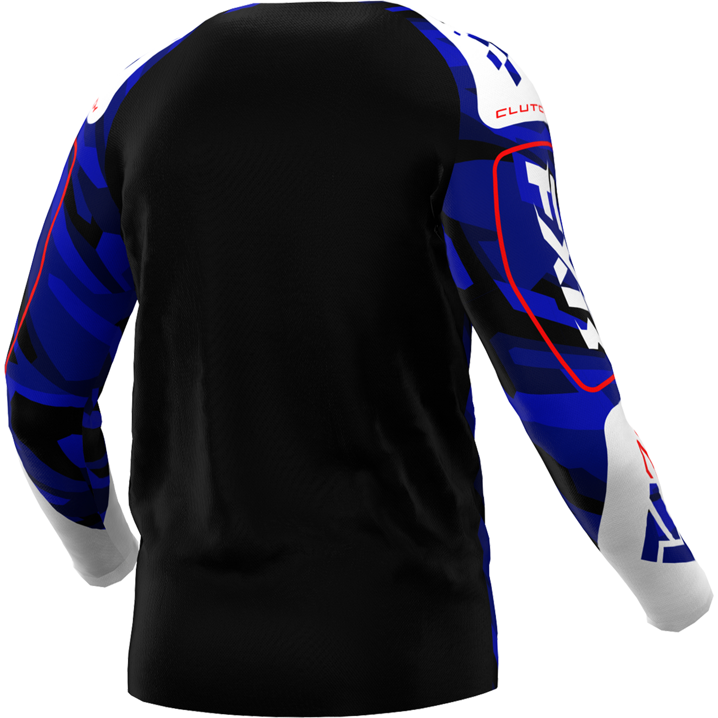 JERSEY FXR YOUTH CLUTCH BLUE/CAMO/RED