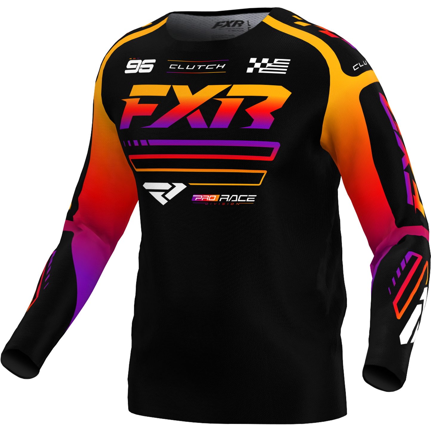 JERSEY FXR YOUTH CLUTCH BLACK/SPECTRUM