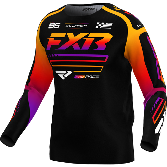 JERSEY FXR YOUTH CLUTCH BLACK/SPECTRUM