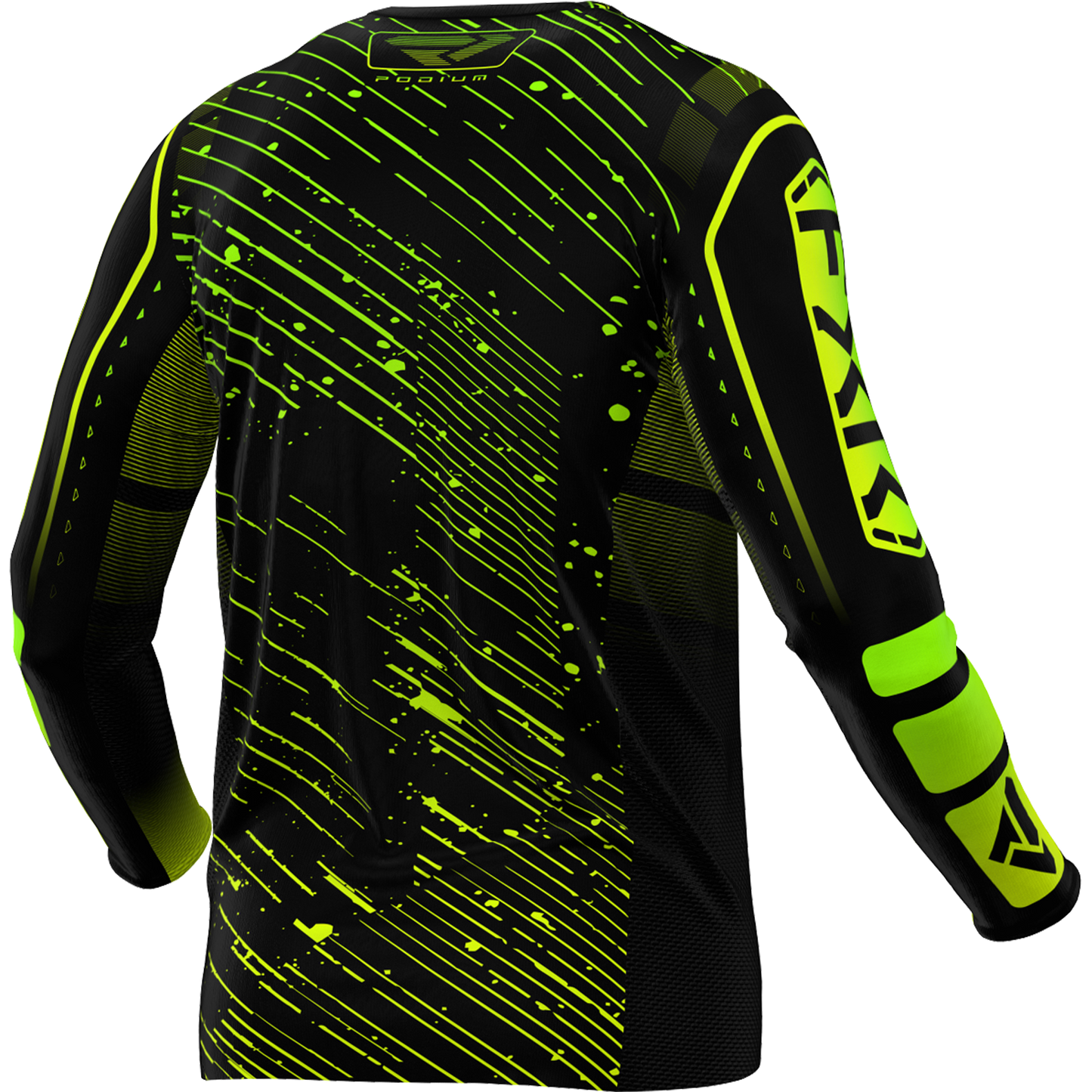 JERSEY FXR PODIUM BLACK/HIVIS/LIME