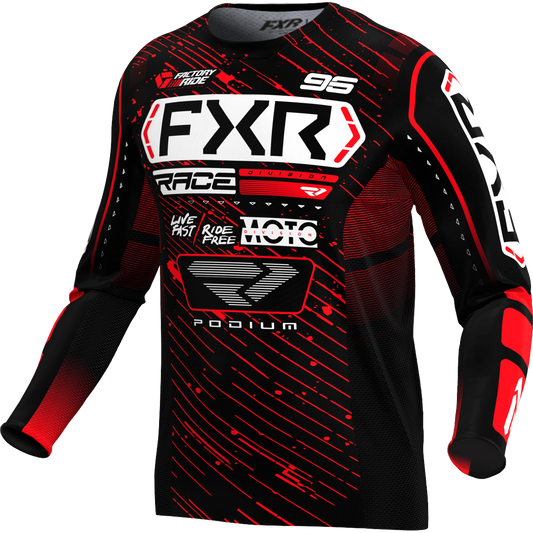 JERSEY FXR PODIUM BLACK/RED