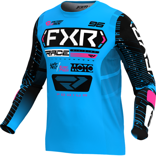 JERSEY FXR PODIUM CYAN/BLACK/PINK