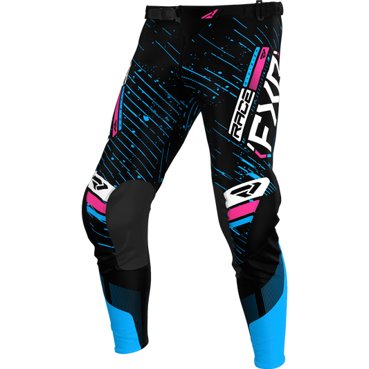 PANTALÓN FXR PODIUM BLACK/CYAN/PINK