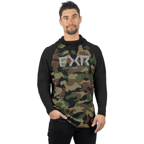 POLERON M TRAINER PREMIUM LITE HOODIE 24 CAMO/BLACK