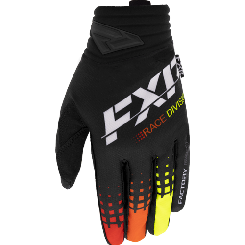 GUANTE FXR PRIME MX BLACK/RED/ORANGE