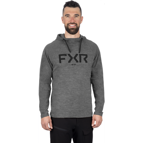 POLERON M TRAINER PREMIUM LITE HOODIE 24 GREY HEATHER/ASPHALT