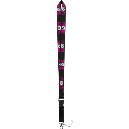 LANYARD FXR 24 BLACK/RAZZ